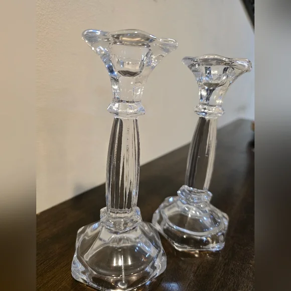 Glass Candle Holders - Picture 3 of 3